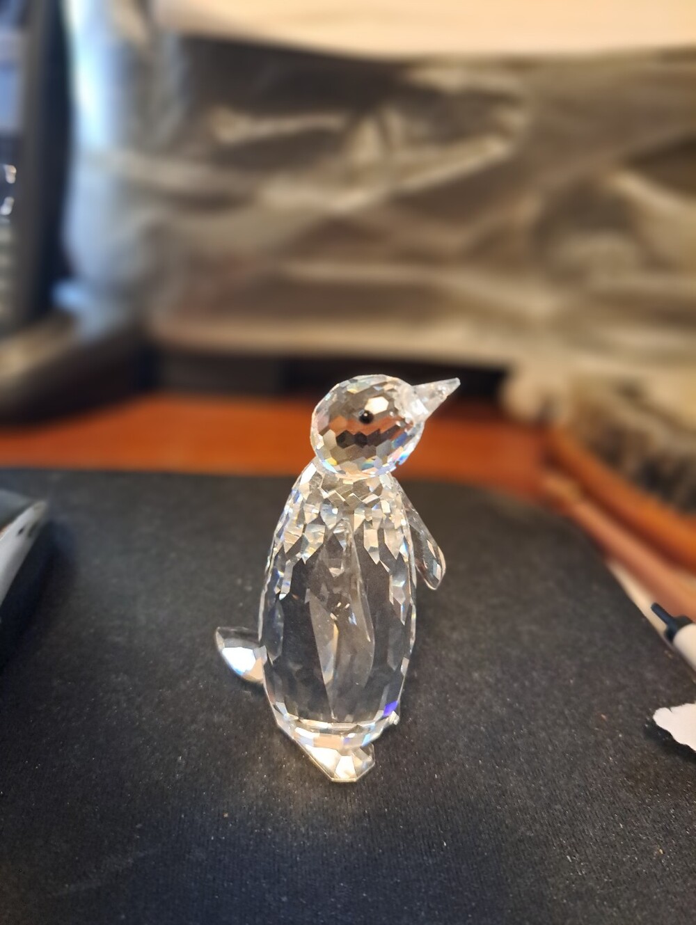 Swarovski Crystal Large Penguin 7643 Kingdom Of Ice And Snow **REPAIRED